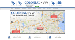 Desktop Screenshot of colonialvw.com